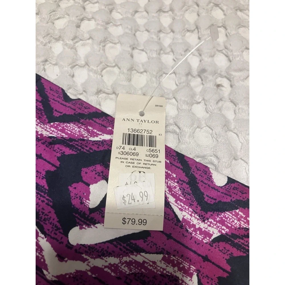 New Ann Taylor‎ Loft Women's Size 6P Geometric Print Pencil Career Skirt